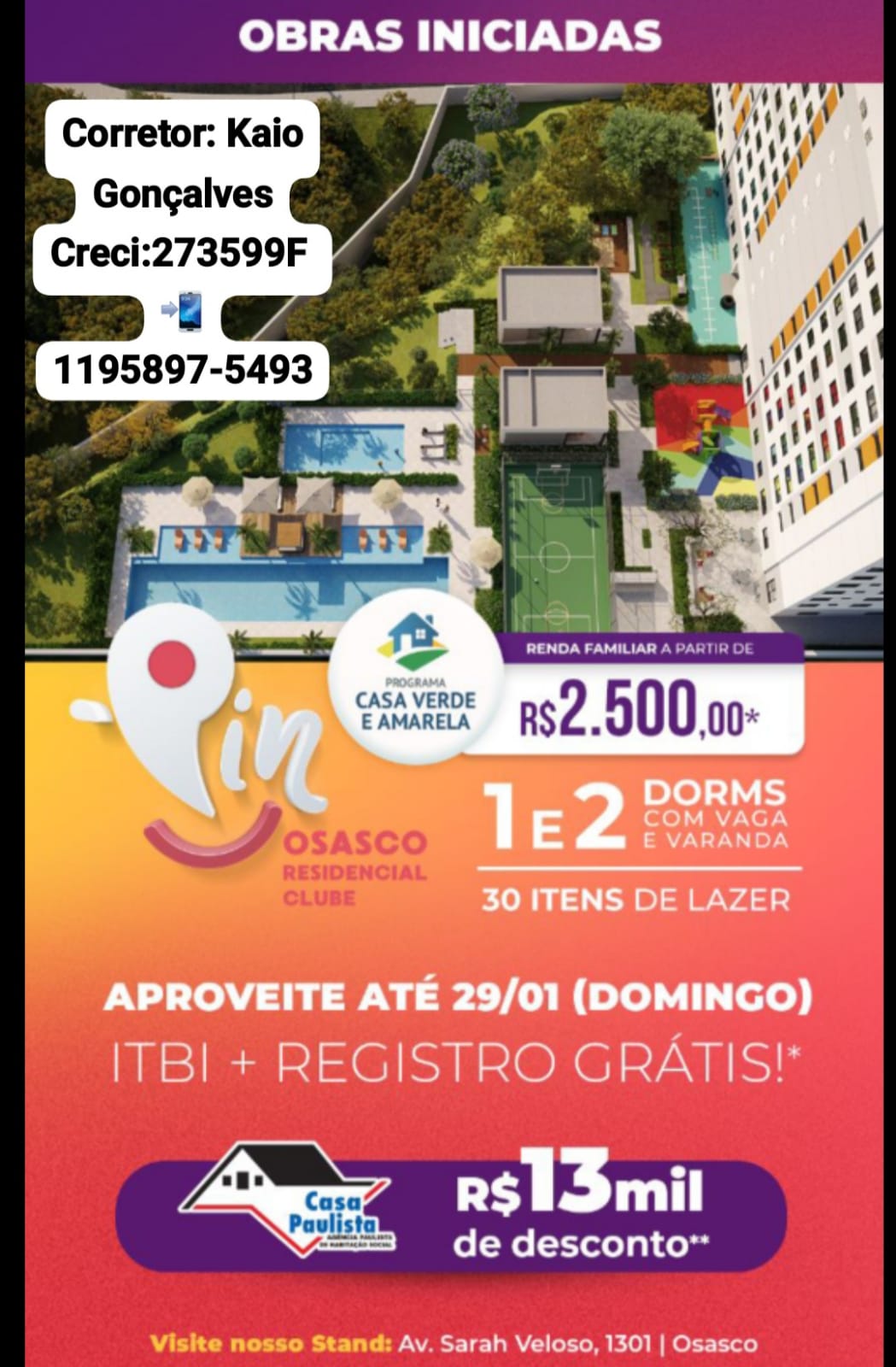 Foto do imóvel Apartamento com 2 Quartos à Venda, 36 m²em Veloso - Osasco