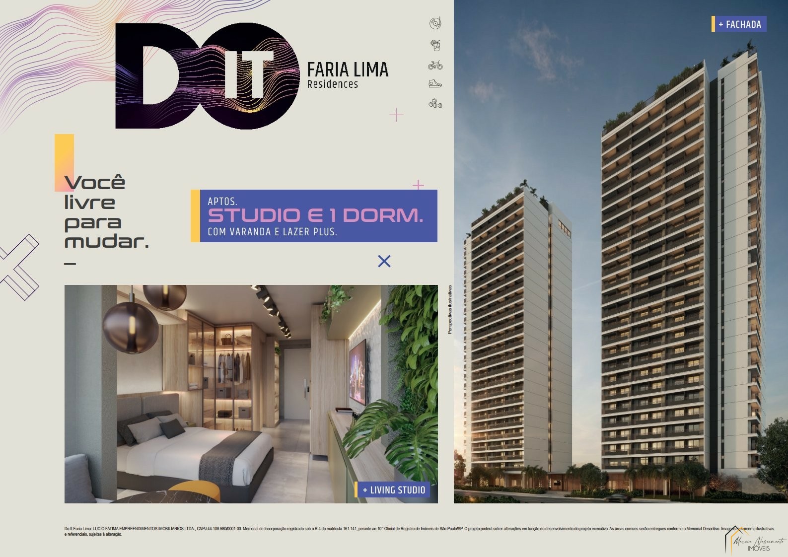 Foto do imóvel Apartamento com 1 Quarto à Venda, 28 m²em Pinheiros - São Paulo