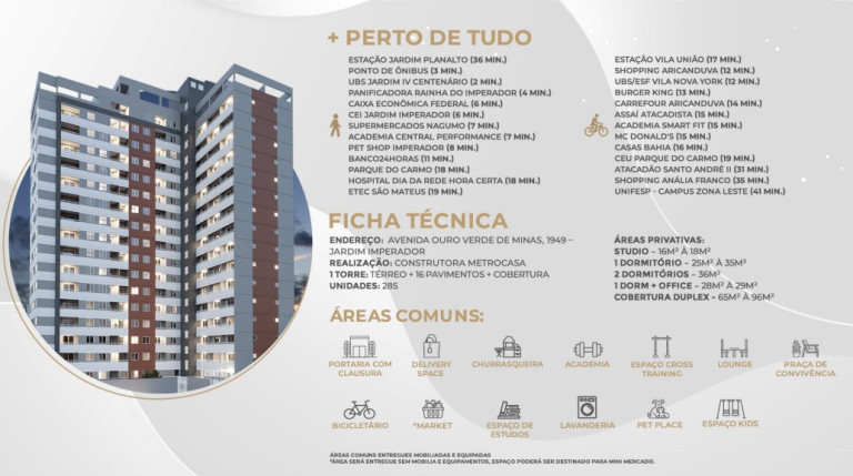 Imagem Apartamento com 2 Quartos à Venda,  em Jardim Imperador (Zona Leste) - São Paulo