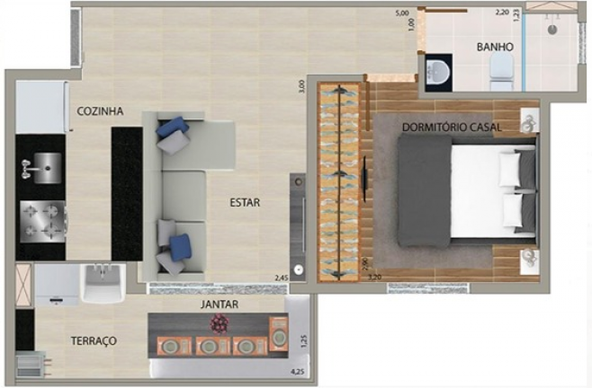 Imagem Apartamento com 1 Quarto para Alugar, 38 m² em Vila Formosa - São Paulo