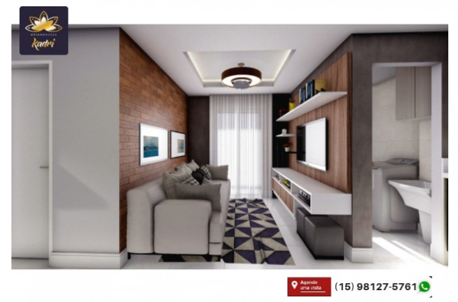 Imagem Apartamento com 2 Quartos à Venda, 59 m² em Wanel Ville - Sorocaba