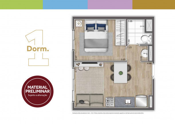 Imagem Apartamento com 2 Quartos à Venda, 35 m²em Planalto Paulista - São Paulo