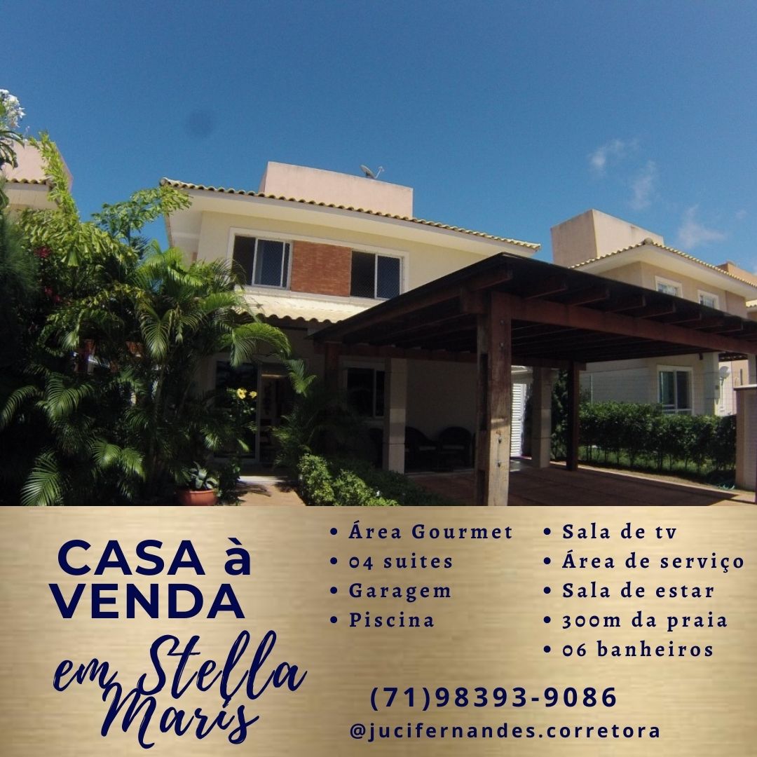 Imagem Casa de Condomínio com 4 Quartos à Venda, 180 m²em Stella Maris - Salvador