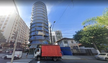 Imagem de fundo do condomínio Condomínio Residêncial Blue Square E Comercial Blue Tower - Boqueirão - Santos - SP