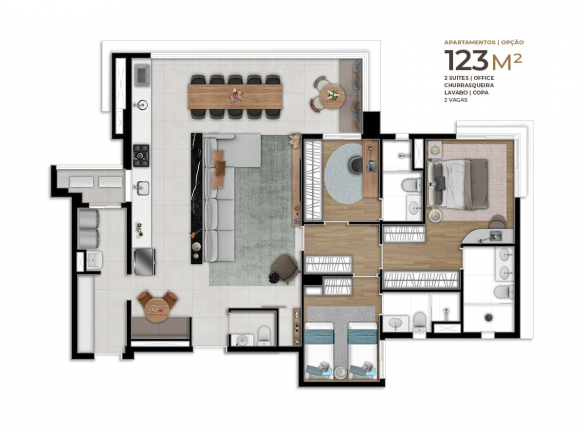 Imagem Apartamento com 3 Quartos à Venda, 123 m² em Centro - Osasco