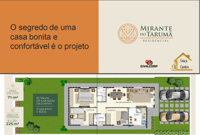 Imagem Casa de Condomínio com 3 Quartos à Venda,  em Ponta Negra - Manaus