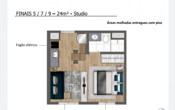 Imagem Apartamento com 1 Quarto à Venda, 24 m² em Butantã - São Paulo