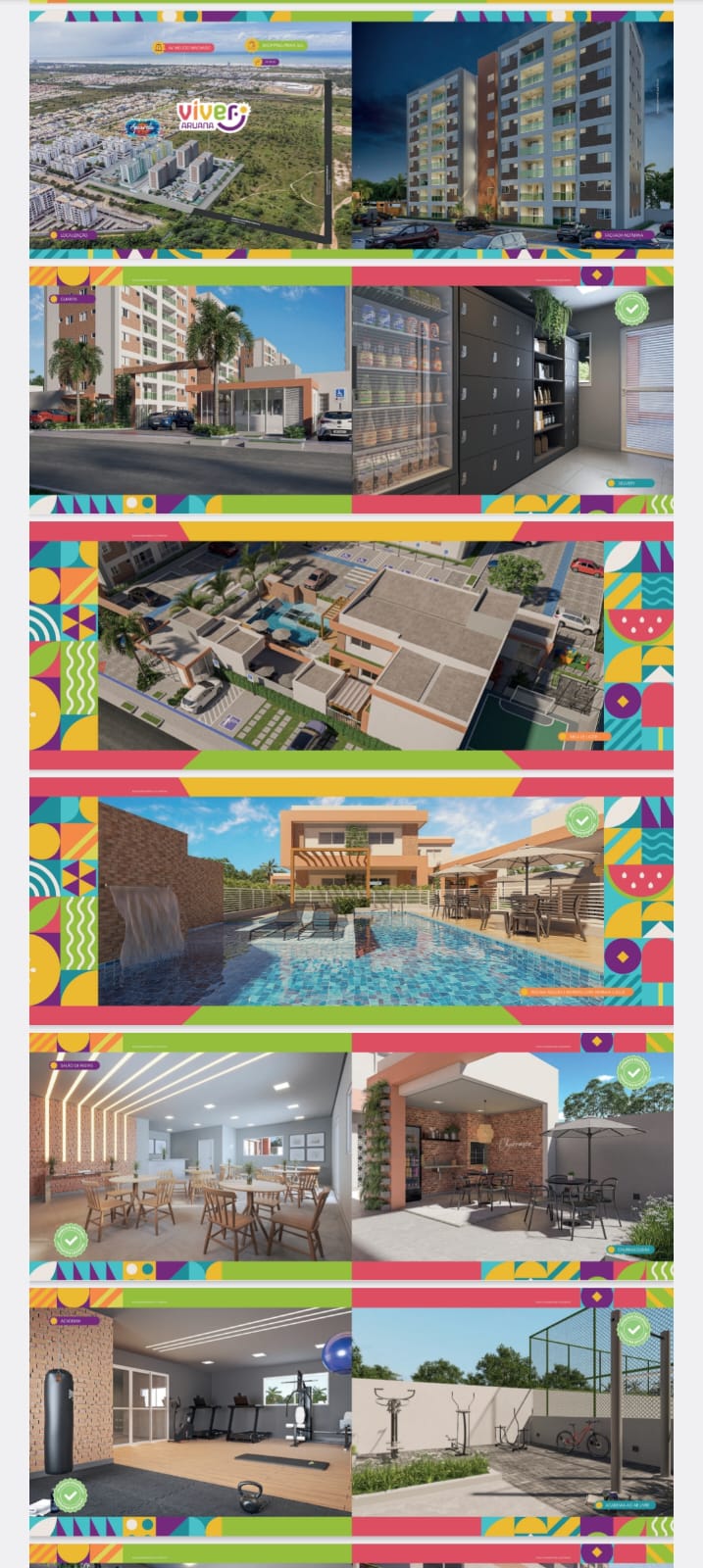 Foto do imóvel Apartamento com 2 Quartos à Venda, 52 m²em Aruana - Aracaju