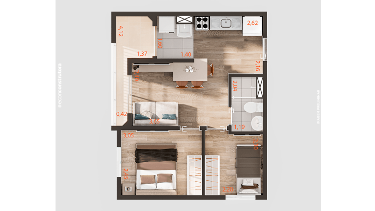 Imagem Apartamento com 2 Quartos à Venda, 38 m²em Jardim das Graças - São Paulo