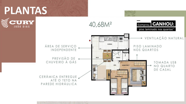 Imagem Apartamento com 2 Quartos à Venda, 41 m² em Vila Das Belezas - São Paulo