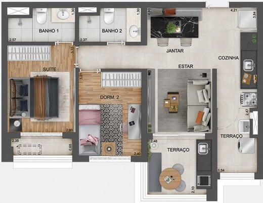 Imagem Apartamento com 2 Quartos à Venda, 64 m²em Vila Clementino - São Paulo