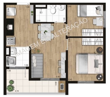 Imagem Apartamento com 2 Quartos à Venda, 38 m²em Vila Brasilândia - São Paulo