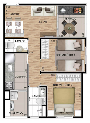 Imagem Apartamento com 2 Quartos à Venda, 47 m² em Vila Gustavo - São Paulo