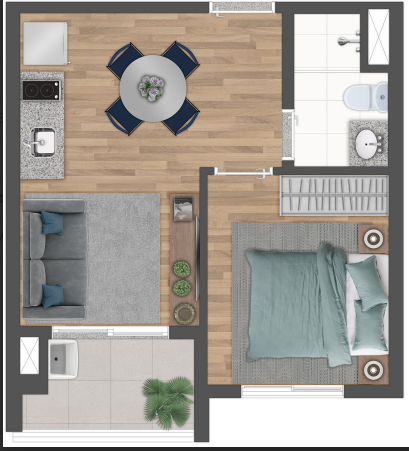 Imagem Apartamento com 1 Quarto à Venda, 29 m²em Indianópolis - São Paulo