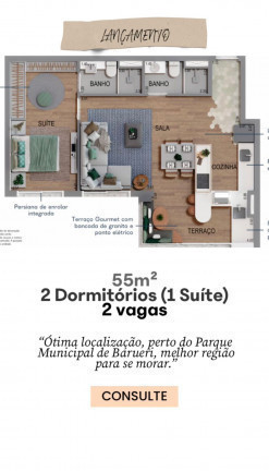 Imagem Apartamento com 3 Quartos à Venda, 73 m² em Jardim Esperança - Barueri
