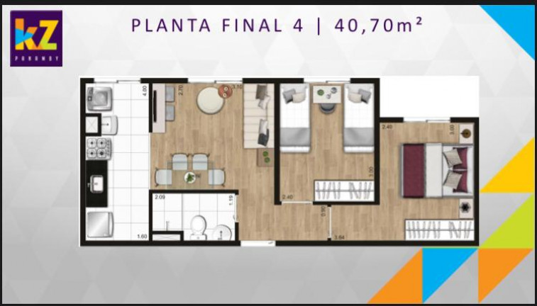 Imagem Apartamento com 2 Quartos à Venda, 40 m² em Jardim Santo Antônio - São Paulo