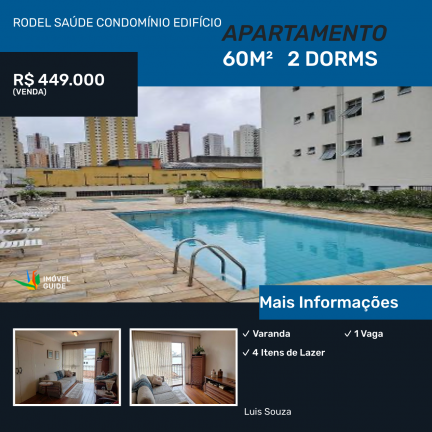 Imagem Apartamento com 2 Quartos à Venda, 60 m² em Saúde - São Paulo