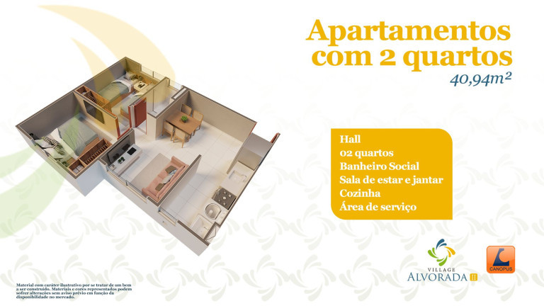 Imagem Apartamento com 2 Quartos à Venda, 40 m² em São Cristóvão - São Luís