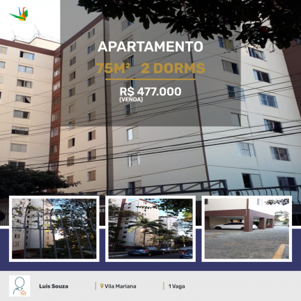 Imagem Apartamento com 2 Quartos à Venda, 75 m² em Vila Mariana - São Paulo