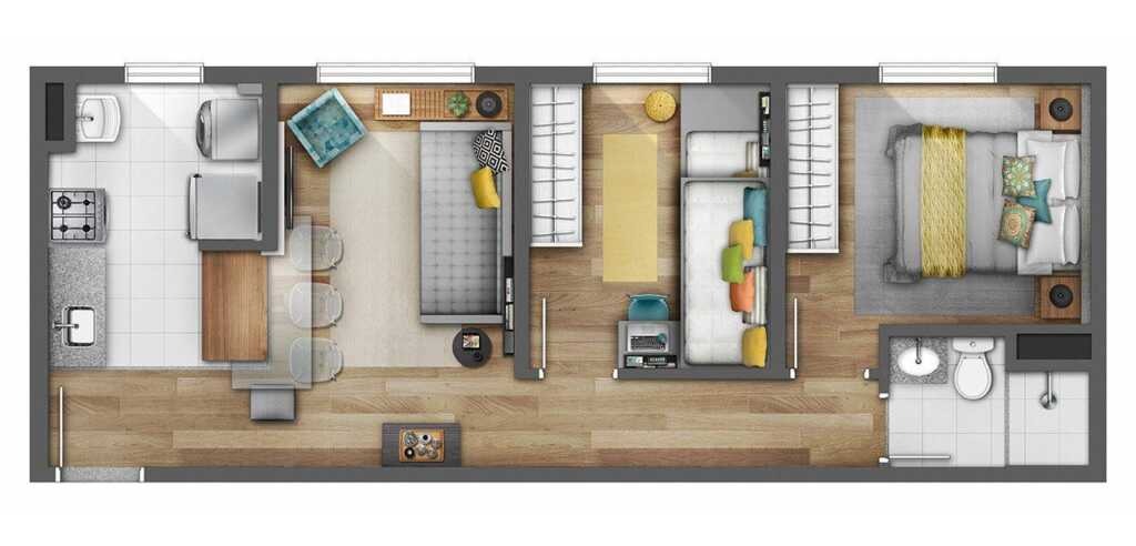 Imagem Apartamento com 2 Quartos à Venda, 44 m²em Jardim Boa Vista (Zona Oeste) - São Paulo