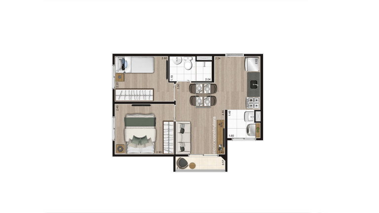 Imagem Apartamento com 2 Quartos à Venda, 37 m²em Vila Jaraguá - São Paulo