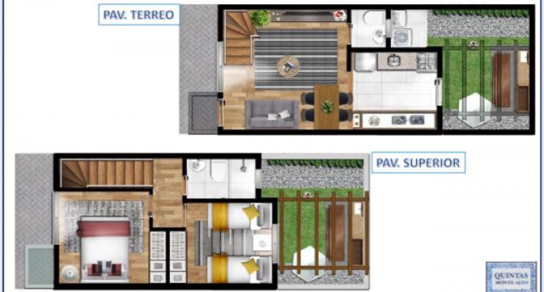 Imagem Casa de Condomínio com 2 Quartos à Venda, 50 m² em Parque Monjolo - Cotia