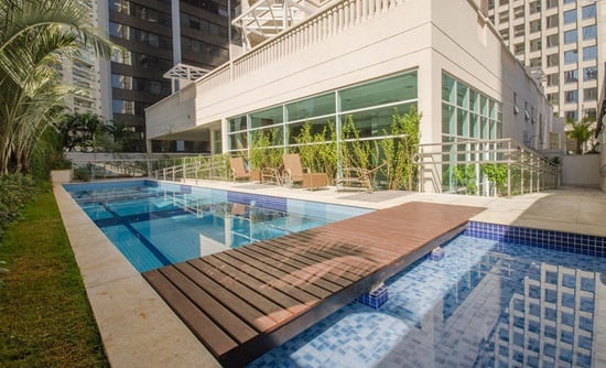 Imagem de fundo do condomínio Condomínio Estanconfor Villa Olímpia Flat Hotel - Vila Olímpia - São Paulo - SP