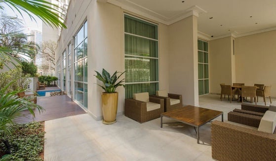 Imagem de fundo do condomínio Condomínio Estanconfor Villa Olímpia Flat Hotel - Vila Olímpia - São Paulo - SP