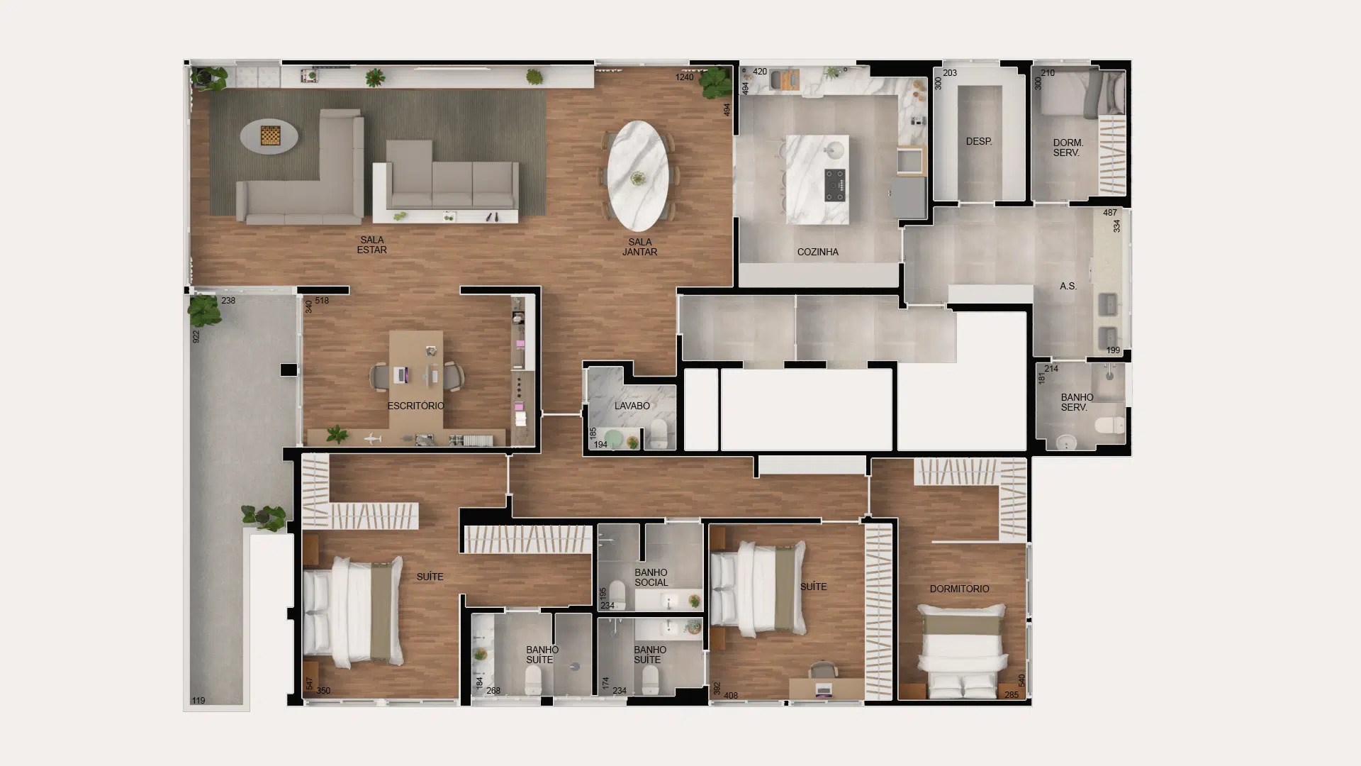 Imagem Apartamento com 3 Quartos à Venda, 270 m²em Higienópolis - São Paulo