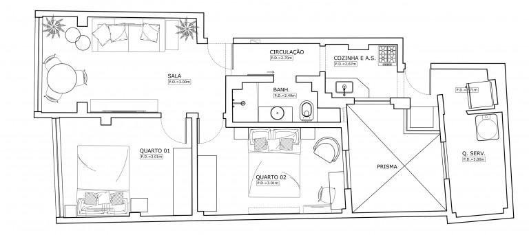 Imagem Apartamento com 2 Quartos à Venda, 55 m² em Copacabana - Rio de Janeiro