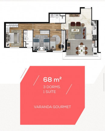 Imagem Apartamento com 3 Quartos à Venda, 68 m² em Barra Funda - São Paulo