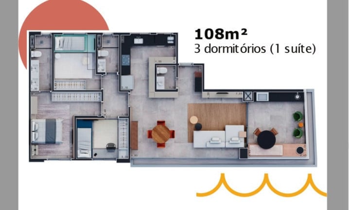 Imagem Apartamento com 3 Quartos à Venda,  em São Judas - Piracicaba