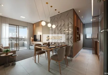 Imagem Apartamento com 2 Quartos à Venda, 47 m²em Vila Palmares - Santo André