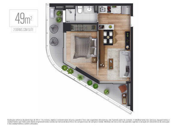 Imagem Apartamento com 1 Quarto à Venda, 48 m²em Pinheiros - São Paulo
