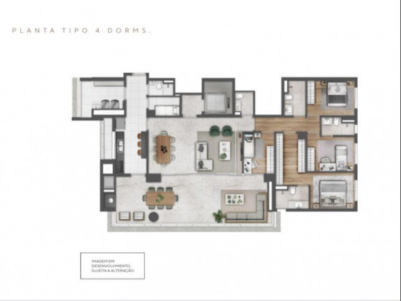 Imagem Apartamento com 4 Quartos à Venda, 190 m² em Brooklin Paulista - São Paulo