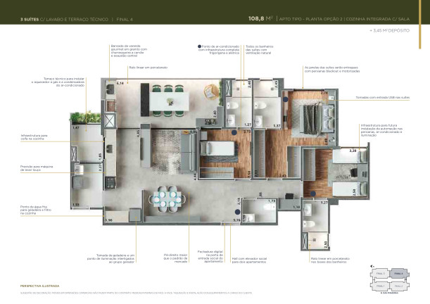 Imagem Apartamento com 3 Quartos à Venda, 112 m² em Campestre - Santo André