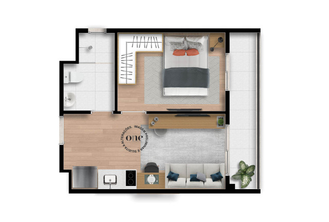 Imagem Apartamento com 1 Quarto à Venda, 31 m² em Santo Amaro - São Paulo