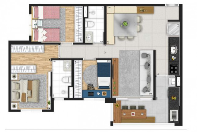 Imagem Apartamento com 3 Quartos à Venda, 80 m² em Planalto Paulista - São Paulo