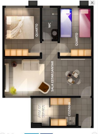 Imagem Apartamento com 2 Quartos à Venda,  em Vale Quem Tem - Teresina