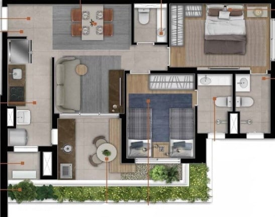 Foto do imóvel Apartamento com 2 Quartos à Venda, 64 m² em Bela Vista - Osasco