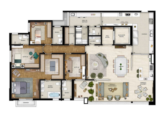 Imagem Apartamento com 4 Quartos à Venda, 233 m² em Morumbi - São Paulo
