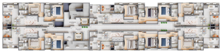 Imagem Apartamento com 2 Quartos à Venda, 70 m² em Jardim Praia Mar - Itapema