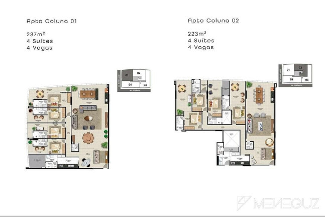 Imagem Apartamento com 4 Quartos à Venda, 212 m² em Praia Do Morro - Guarapari