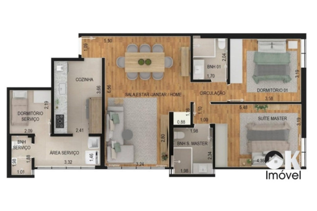 Imagem Apartamento com 2 Quartos à Venda, 101 m² em Jardim Paulista - São Paulo
