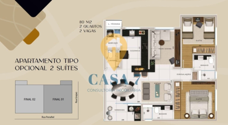 Imagem Apartamento com 3 Quartos à Venda, 80 m² em Anchieta - Belo Horizonte
