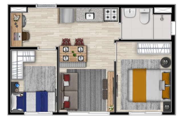 Imagem Apartamento com 1 Quarto à Venda, 24 m² em Sé - São Paulo