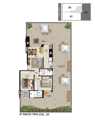 Foto do imóvel Apartamento com 2 Quartos à Venda, 71 m² em Praia Do Morro - Guarapari