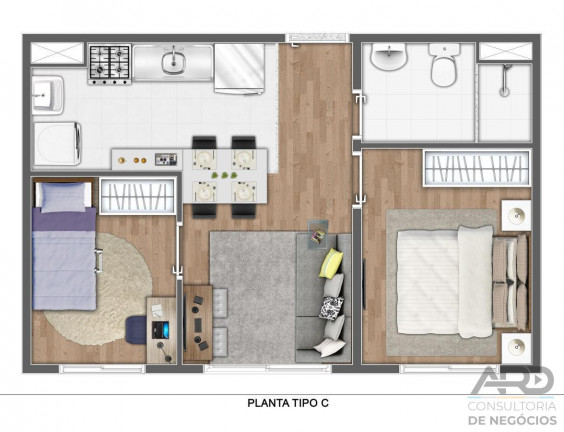 Imagem Apartamento com 2 Quartos à Venda, 35 m² em Guaianases - São Paulo