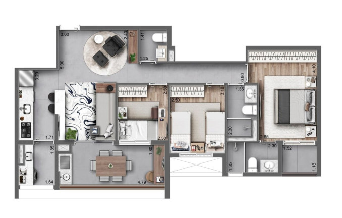 Imagem Apartamento com 3 Quartos à Venda, 132 m² em Moema - São Paulo