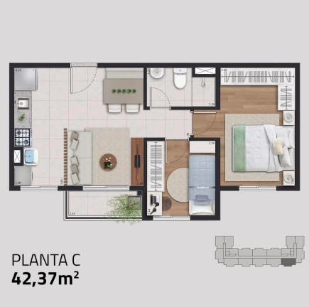 Imagem Apartamento com 2 Quartos à Venda, 40 m² em Guaianases - São Paulo